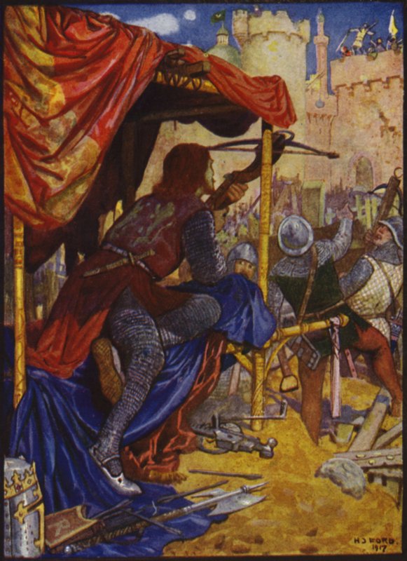 Kung Richard med ett dödligt skott av sin arbalest, genomborrade honom ganska genom bröstet av Henry Justice Ford