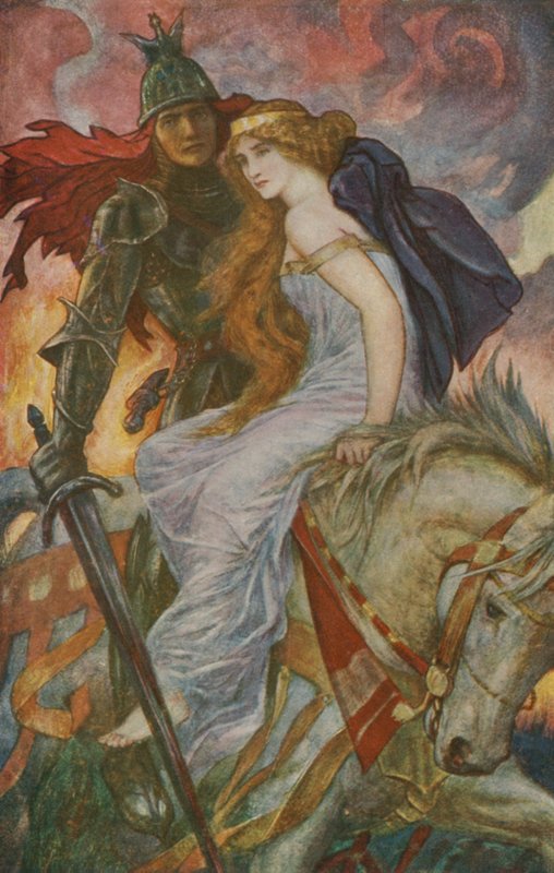 Lancelot Bears utanför Guenevere av Henry Justice Ford