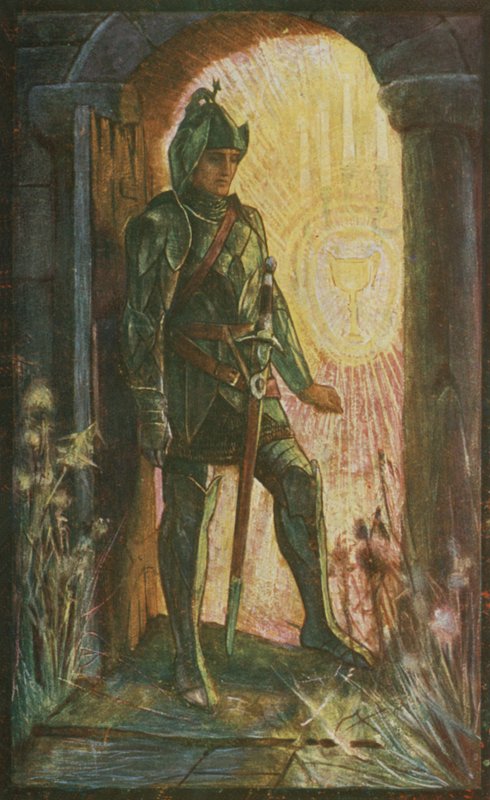 Lancelot vid kapellet av Henry Justice Ford
