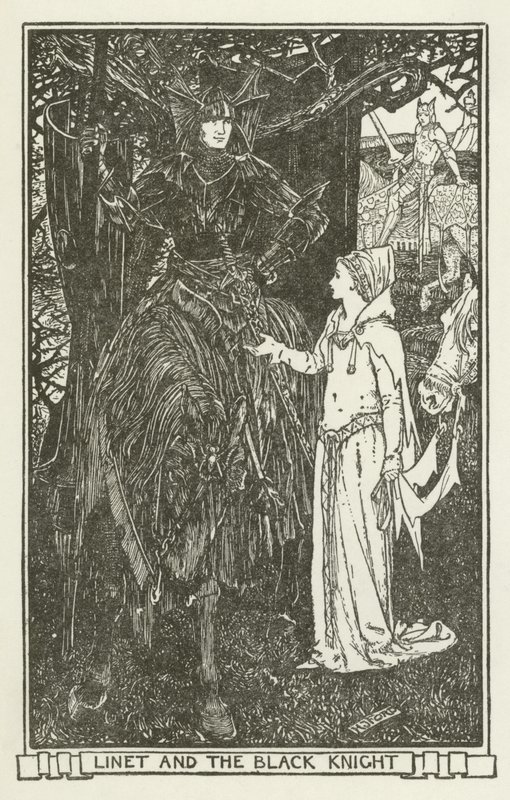 Linet och den svarte riddaren av Henry Justice Ford