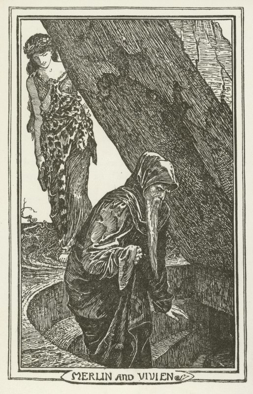Merlin och Vivien av Henry Justice Ford