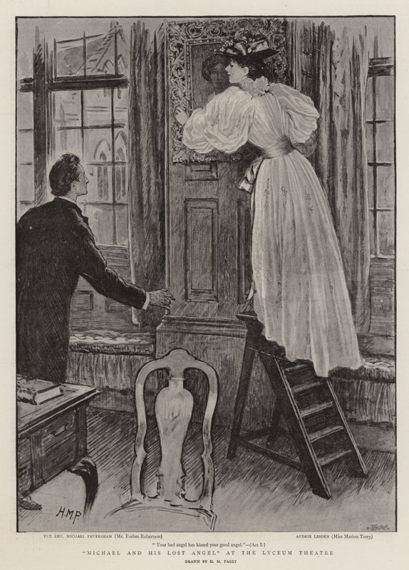 Michael och hans förlorade ängel, på Lyceum Theatre av Henry Marriott Paget