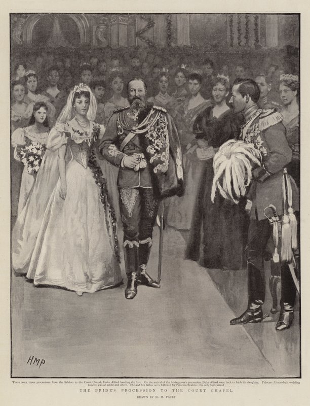 Brudens procession till Hovkapellet av Henry Marriott Paget