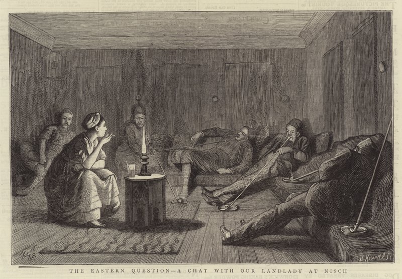 The Eastern Question, en chatt med vår hyresvärdinna på Nisch av Henry Marriott Paget