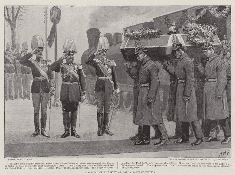 Den framlidne prins Alfred av Saxe-Coburg och Gotha av Henry Marriott Paget