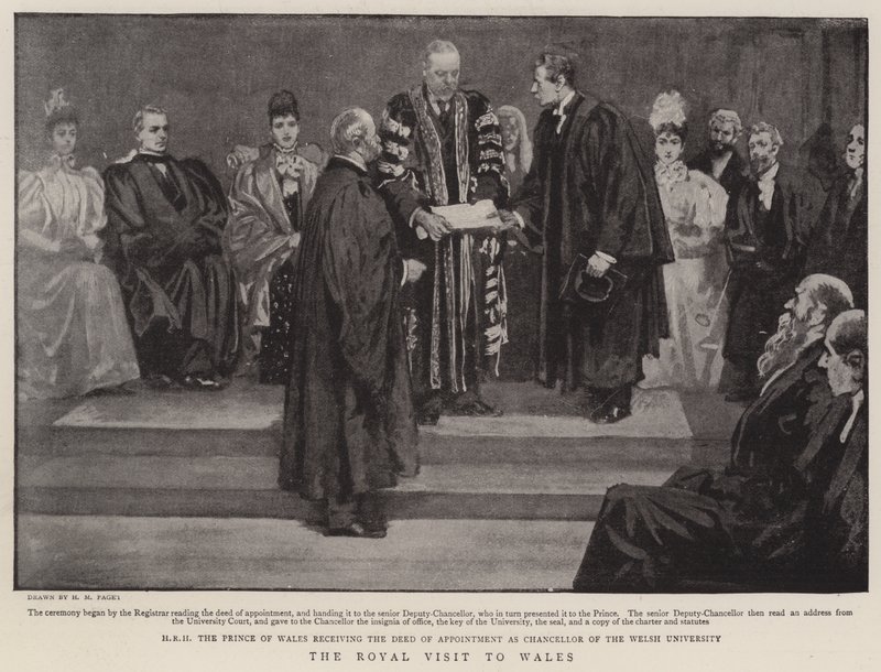 Det kungliga besöket i Wales av Henry Marriott Paget