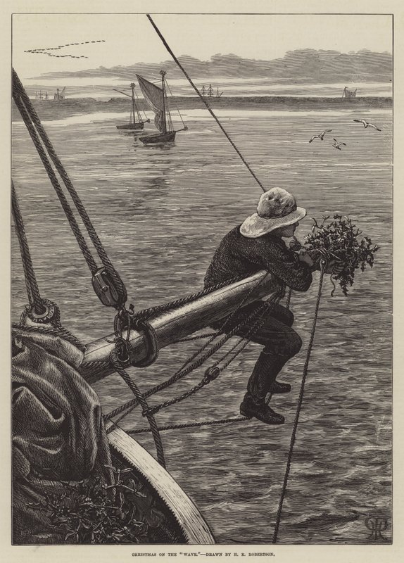 Jul på vågen av Henry Robert Robertson