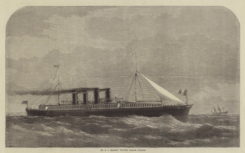 Mr S J Mackies Channel Passage Steamer av Henry Spernon Tozer