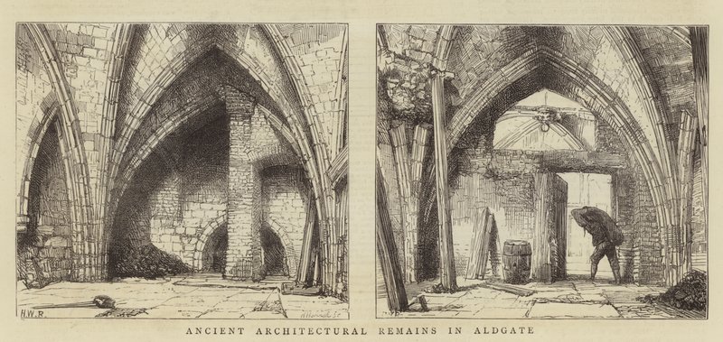 Forntida arkitektoniska lämningar i Aldgate av Henry William Brewer