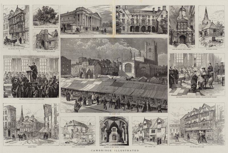Cambridge illustrerad av Henry William Brewer