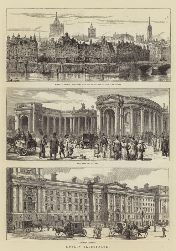 Dublin illustrerad av Henry William Brewer