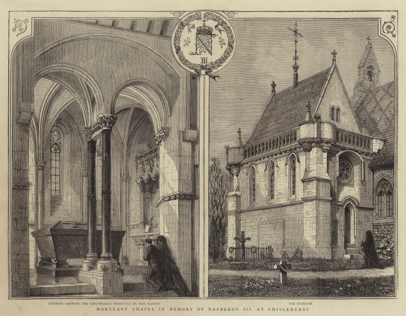 Begravningskapell till minne av Napoleon III i Chislehurst av Henry William Brewer