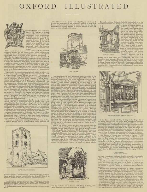 Oxford illustrerad av Henry William Brewer