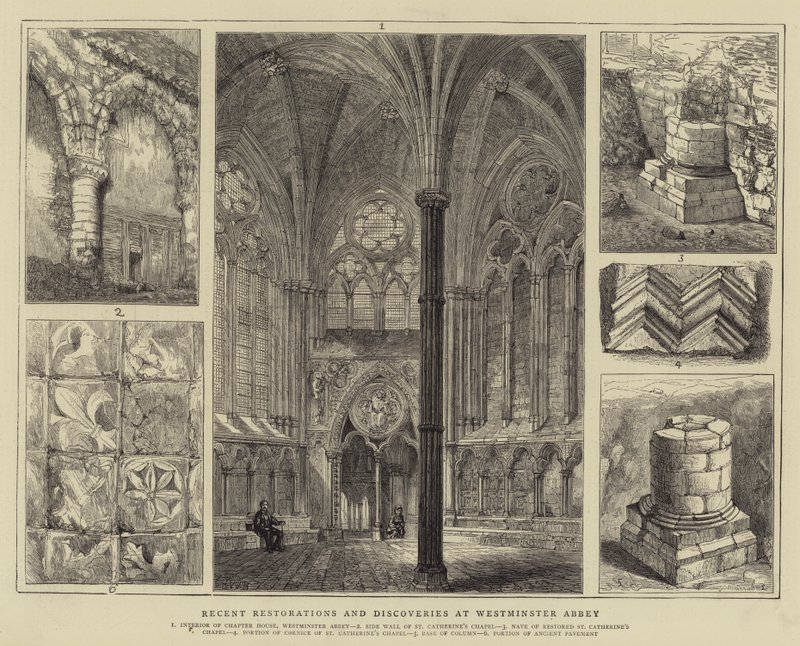 Senaste restaureringar och upptäckter i Westminster Abbey av Henry William Brewer