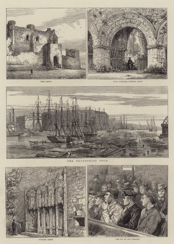 Skisser i Barrow-in-Furness av Henry William Brewer