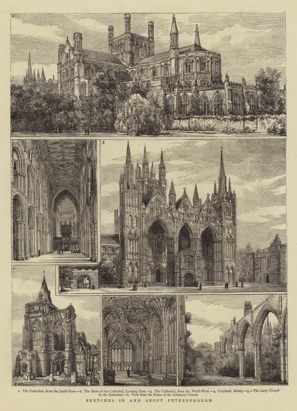 Skisser i och om Peterborough av Henry William Brewer