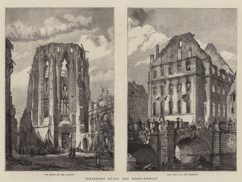 Strasburg efter bombardementet av Henry William Brewer