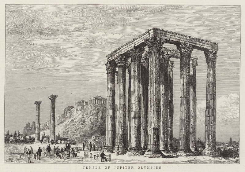 Jupiter Olympius tempel av Henry William Brewer