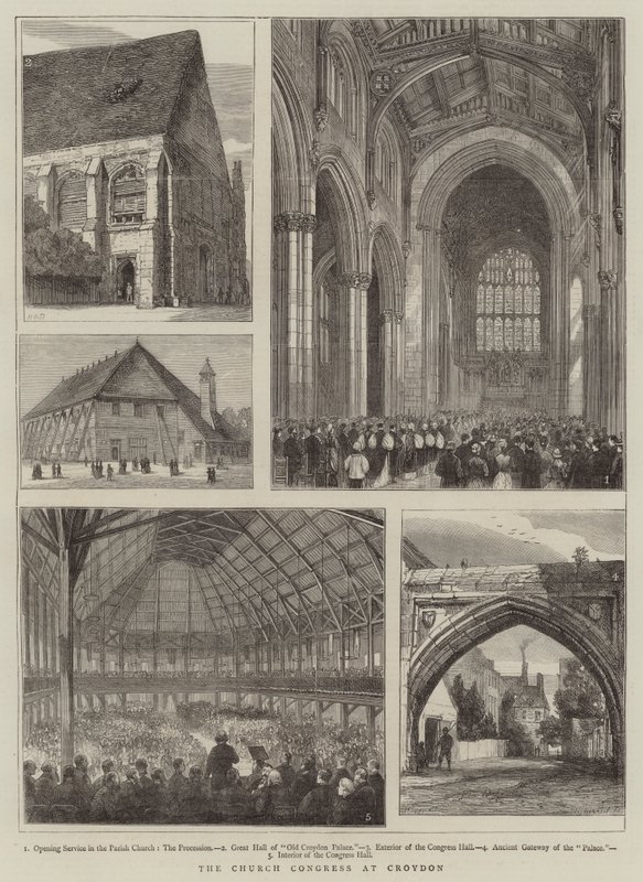 Kyrkokongressen i Croydon av Henry William Brewer