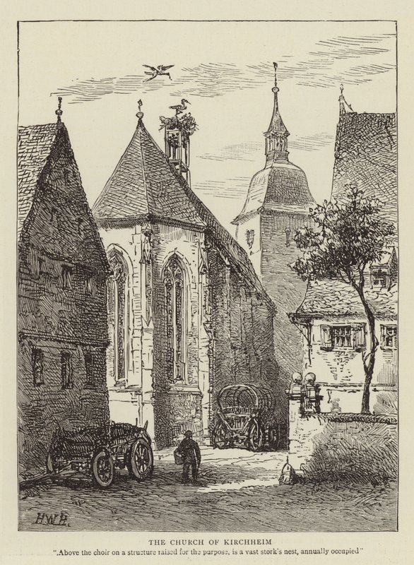 Kyrkan i Kirchheim av Henry William Brewer