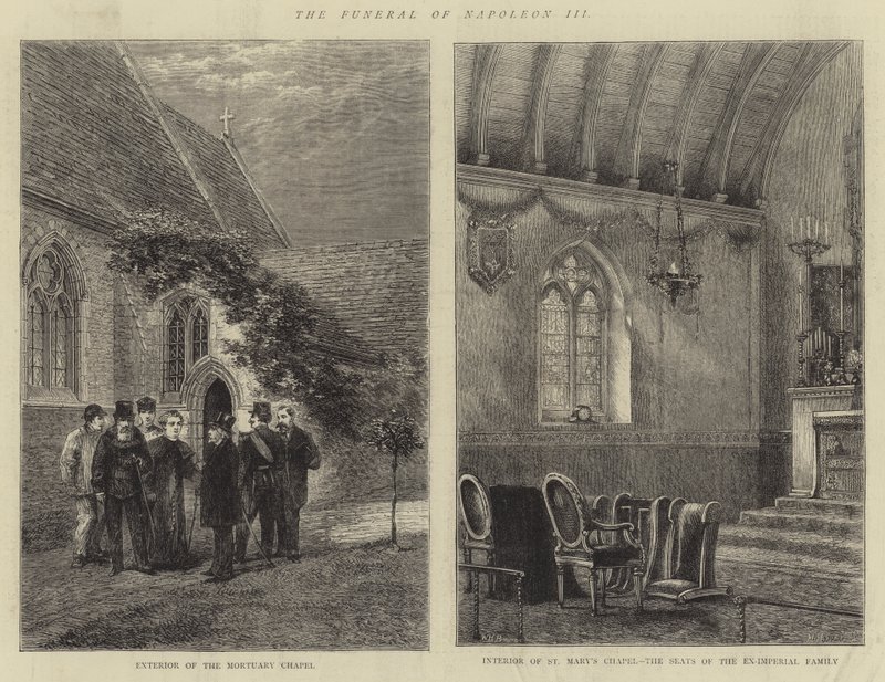 Napoleon III:s begravning av Henry William Brewer