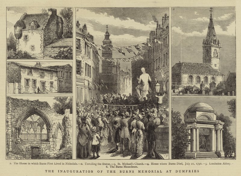 Invigningen av Burns Memorial i Dumfries av Henry William Brewer