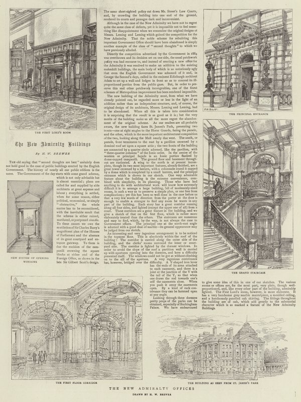De nya amiralitetskontoren av Henry William Brewer