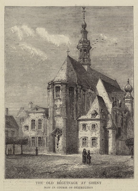 Gamla Beguinage i Gent av Henry William Brewer