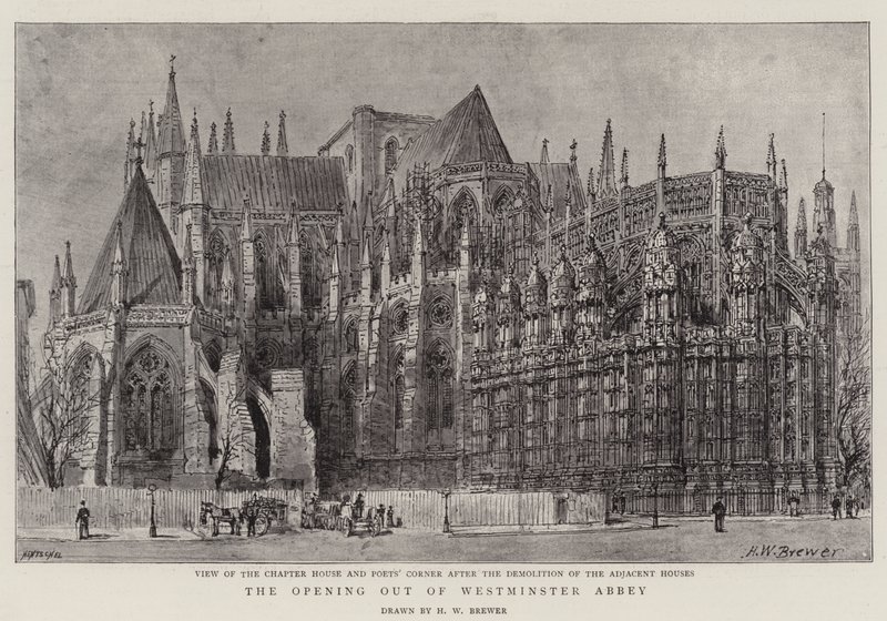 Öppnandet av Westminster Abbey av Henry William Brewer