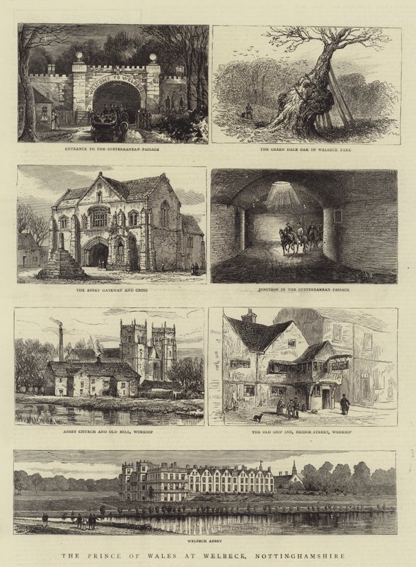 Prinsen av Wales i Welbeck, Nottinghamshire av Henry William Brewer