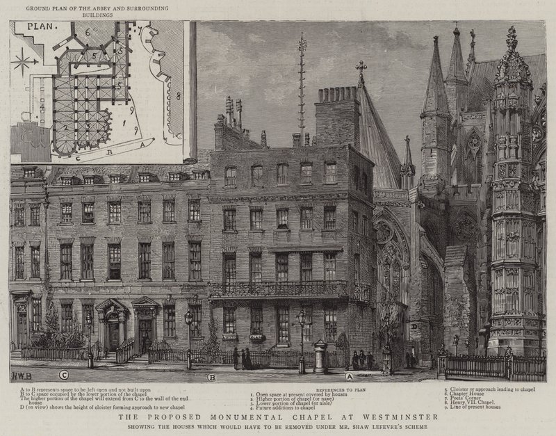 Det föreslagna monumentala kapellet i Westminster av Henry William Brewer