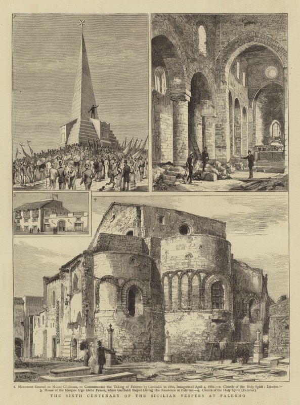 Den sicilianska vespers sjätte århundradet i Palermo av Henry William Brewer