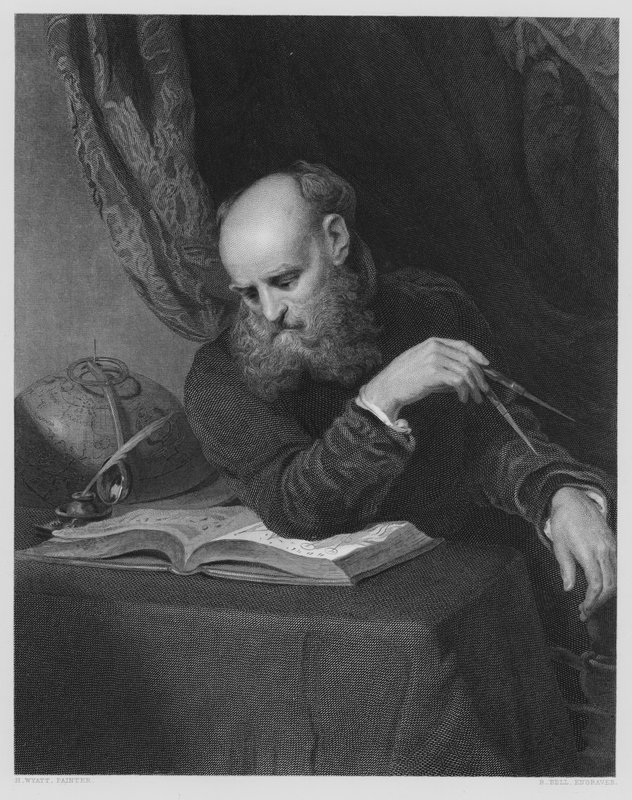 Astronomen, från bilden i Vernon Gallery av Henry after Wyatt