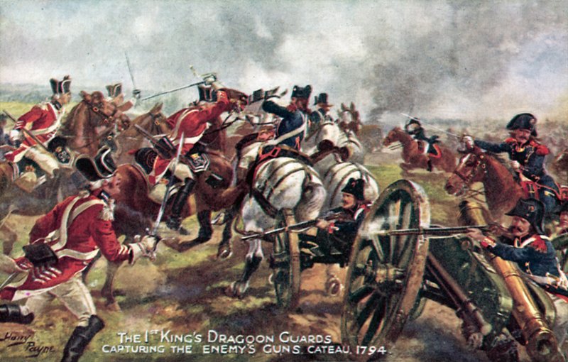 Kings Dragoon Guards, Cateau, 25 april 1794 av Henry A. Payne