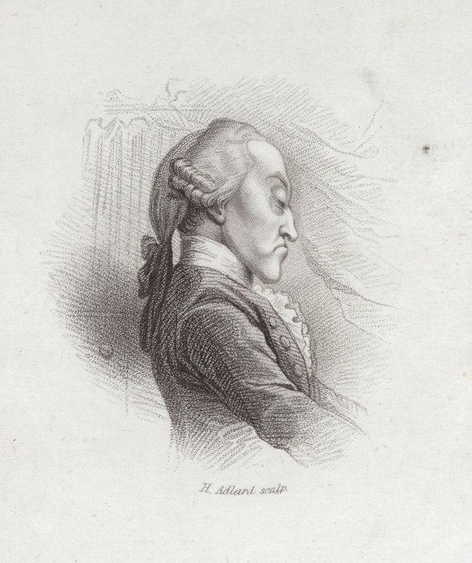 Thomas Augustine Arne, engelsk kompositör (1710-1778) av Henry Adlard