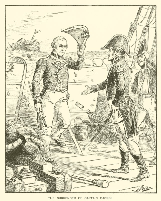 Kapten Dacres kapten (litho) av Henry Alexander (after) Ogden