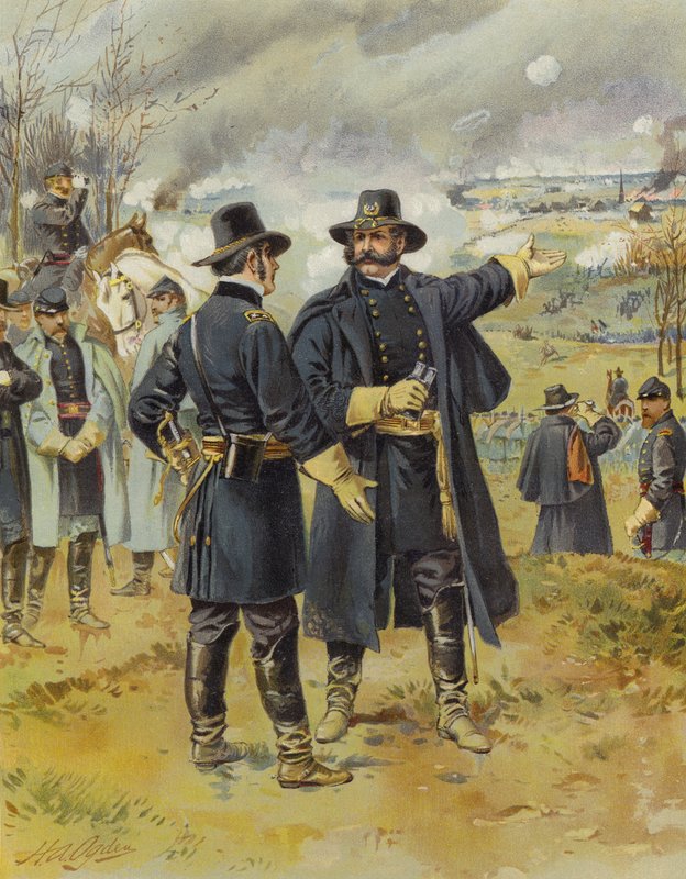 Burnside i Fredericksburg, 13 december 1862 av Henry Alexander Ogden