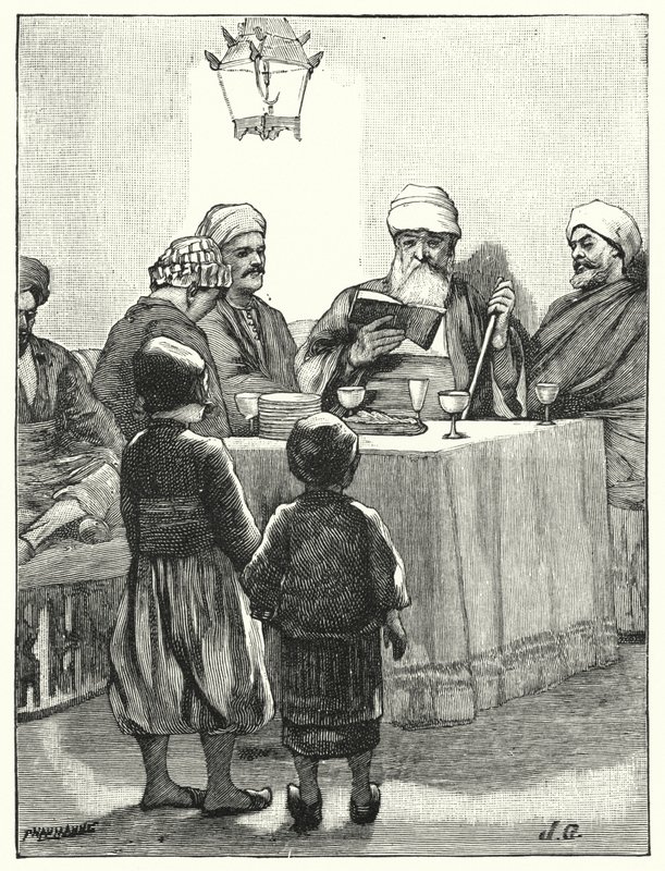 En modern judars påsk (litho) av Henry Andrew Harper