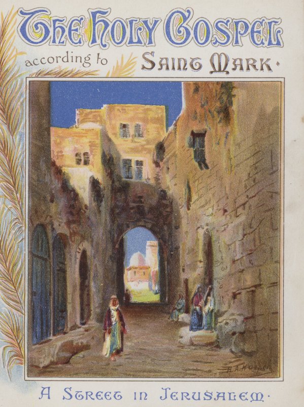 En gata i Jerusalem (chromolitho) av Henry Andrew Harper
