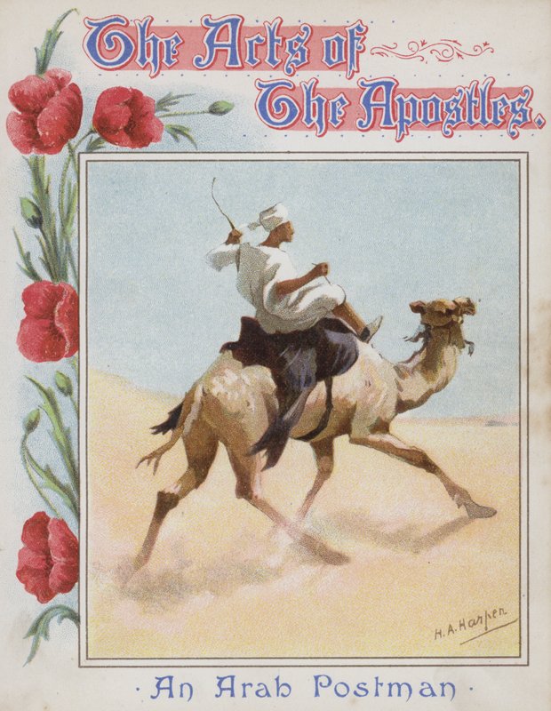 En arabisk brevbärare (chromolitho) av Henry Andrew Harper