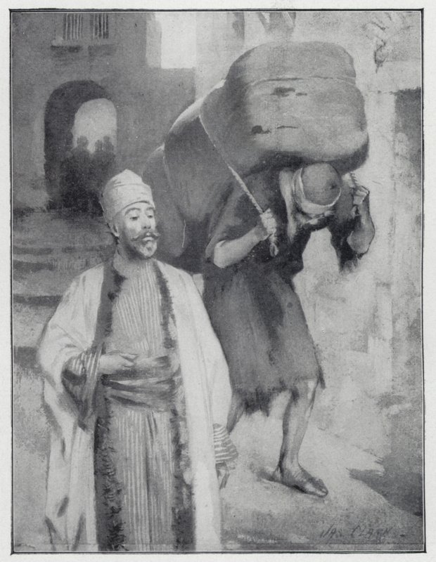 En österländsk porter (litho) av Henry Andrew Harper