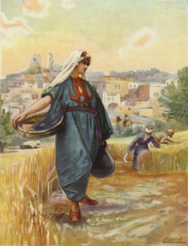Kornskörd (färg litho) av Henry Andrew Harper