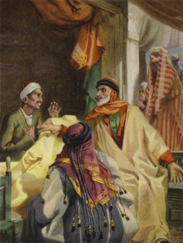I basarerna i Damaskus (färg litho) av Henry Andrew Harper