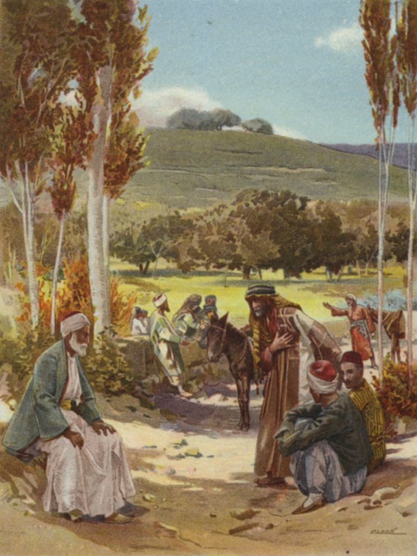 Hälsningar i öst (färg litho) av Henry Andrew Harper