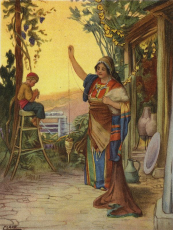 Att ta tag i staven (färg litho) av Henry Andrew Harper