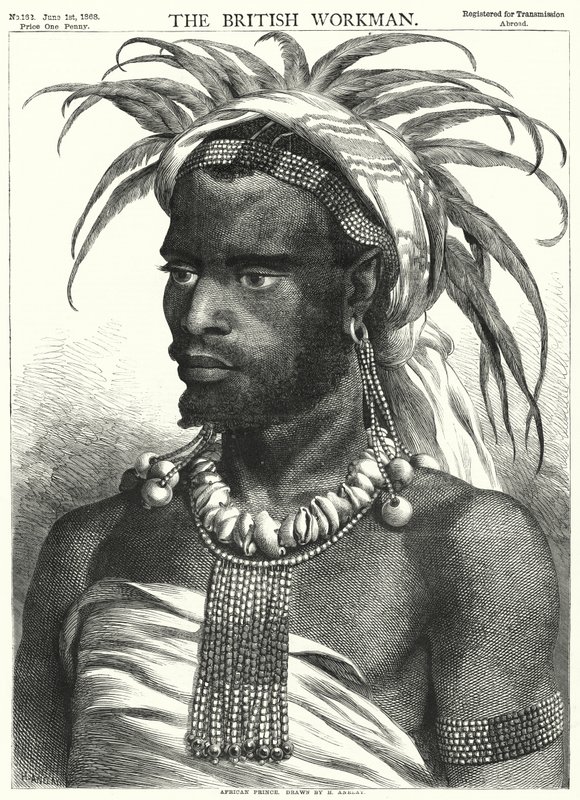 Afrikansk prins (gravyr) av Henry Anelay