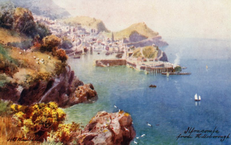 Ilfracombe, från Hillsborough (färglitografi) av Henry B. (after) Wimbush