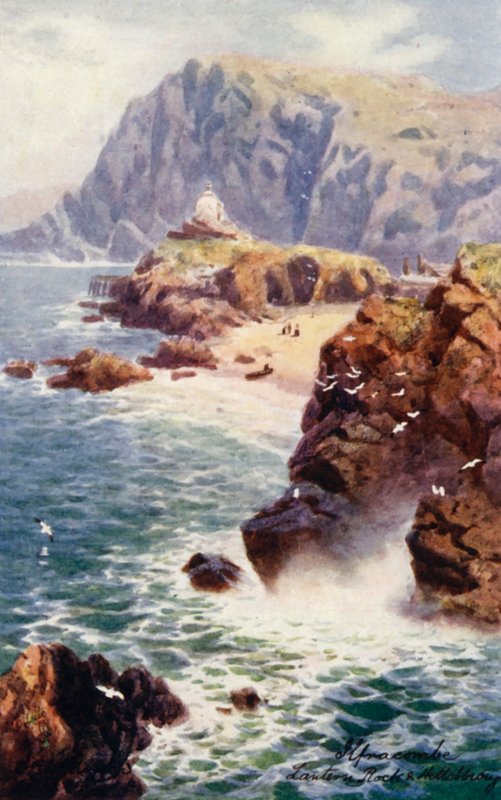 Lantern Rock och Hillsborough (färglitografi) av Henry B. (after) Wimbush