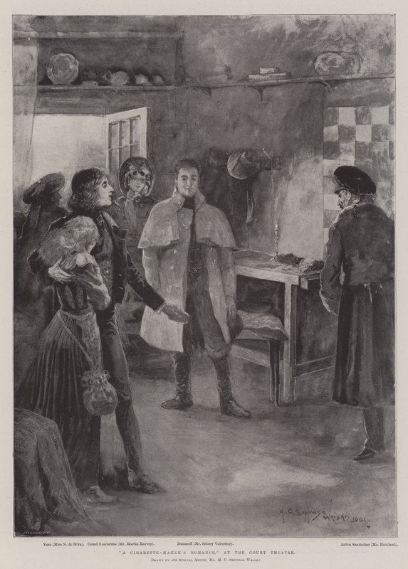 En cigarettmakares romans, på Court Theatre av Henry Charles Seppings Wright