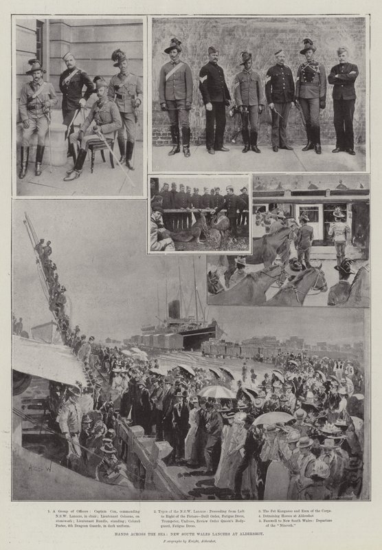 Hands across the Sea, New South Wales Lancers i Aldershot av Henry Charles Seppings Wright